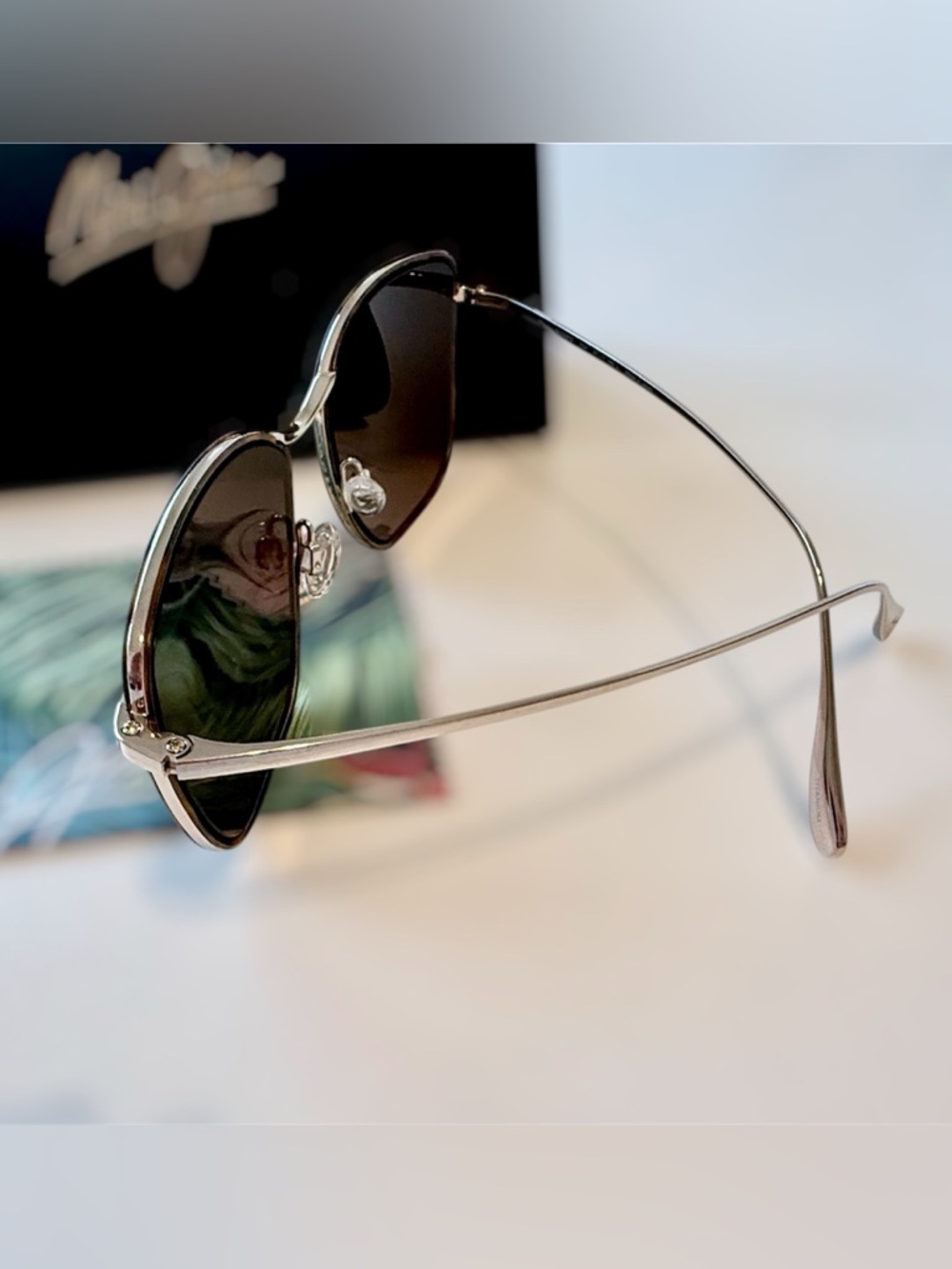 🆕 Maui Jim “Tiger Lily” Tortoiseshell Brown Polarized Lenses Sunglasses - Picture 4 of 10